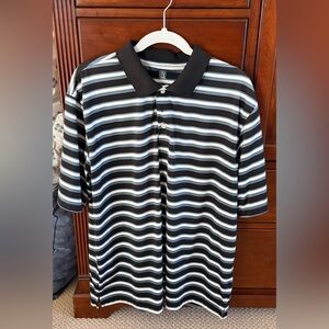 Men's Striped PGA Tour Golf Shirt  XL